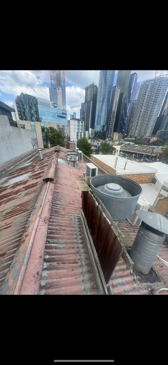Before - Commercial Metal Roof Restoration Melbourne CBD